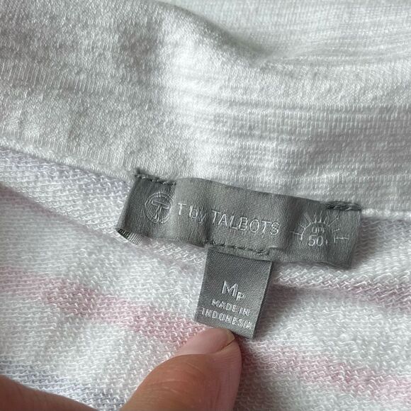 TALBOTS COZY CRUSH JOHNNY COLLAR PULLOVER SWEATER MEDIUM PETITE WOMENS - Picture 4 of 7